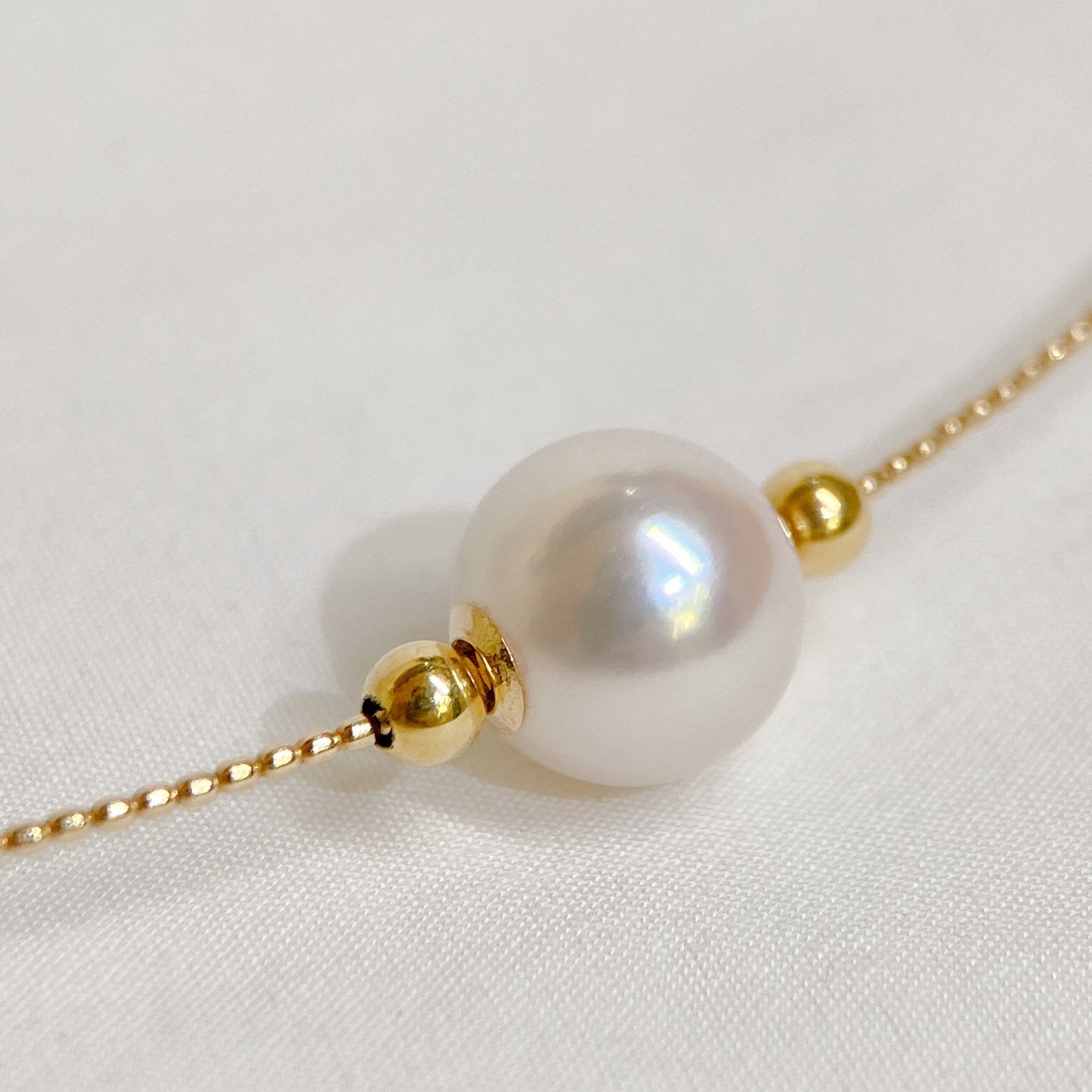 Akoya Pearl Bracelet in 18K Yellow Gold, 8.5-9mm