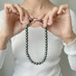 Tahitian Pearl Full Pearl Necklace with Silver Clasp, 10-11.9mm,cert EJ0488
