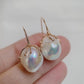 Rose Gold Plated Sterling Silver Freshwater Pearl Earrings, ER40