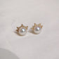Akoya Earring in 18K Yellow Gold with Diamond, d0.176ct,7.5-8mm