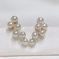 Grape Shape Akoya Pearl Earrings in 18K Yellow Gold,3-3.5mm