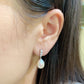 White Gold Plated Sterling Silver Freshwater Pearl Earrings, ER19