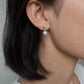 Yellow Gold Plated Sterling Silver Freshwater Pearl Earrings, ER55