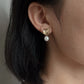 Yellow Gold Plated Sterling Silver Freshwater Pearl Detachable Earrings, ER52