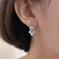 Akoya Pearl Earrings in 18K White Gold with Diamond 3-5.5mm,d0.42ct