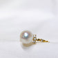 Akoya Pearl Ring in 18K Yellow Gold with Diamond d0.08ct,7.5-8mm