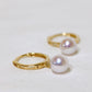Akoya Pearl Earrings in 18K Yellow Gold 5-5.5mm