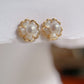 Yellow Gold Plated Sterling Silver Freshwater Pearl Detachable Earrings, ER44