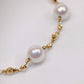 Akoya Pearl Bracelet in 18K Yellow Gold, 7.5-8mm