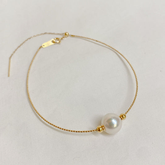 Akoya Pearl Bracelet in 18K Yellow Gold, 8.5-9mm