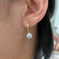 Blue Akoya Pearl Datachable Earrings in 18K Yellow Gold, 8-8.5mm