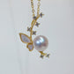 Yellow Gold Plated Sterling Silver Freshwater Pearl Necklace, NL4, NL5
