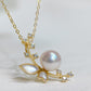 Yellow Gold Plated Sterling Silver Freshwater Pearl Necklace, NL4, NL5