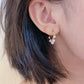 Akoya Hoop Earrings in 18K Yellow Gold 3-4.5mm