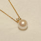 Yellow Gold Plated Sterling Silver Freshwater Pearl Necklace, NL2