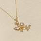 Yellow Gold Plated Sterling Silver Freshwater Pearl Necklace, NL4, NL5
