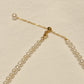 Yellow Gold Plated Sterling Silver Freshwater Pearl Necklace, NL10
