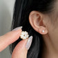 Yellow Gold Plated Sterling Silver Freshwater Pearl Detachable Earrings, ER44