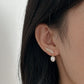 Yellow Gold Plated Sterling Silver Freshwater Pearl Earrings, ER69