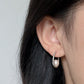 White Gold Plated Sterling Silver Freshwater Pearl Earrings, ER30