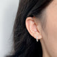 White Gold Plated Sterling Silver Freshwater Pearl Earrings, ER42