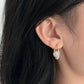 Yellow Gold Plated Sterling Silver Freshwater Pearl Earrings, ER32