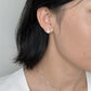 White Gold Plated Sterling Silver Freshwater Pearl Earrings, ER58